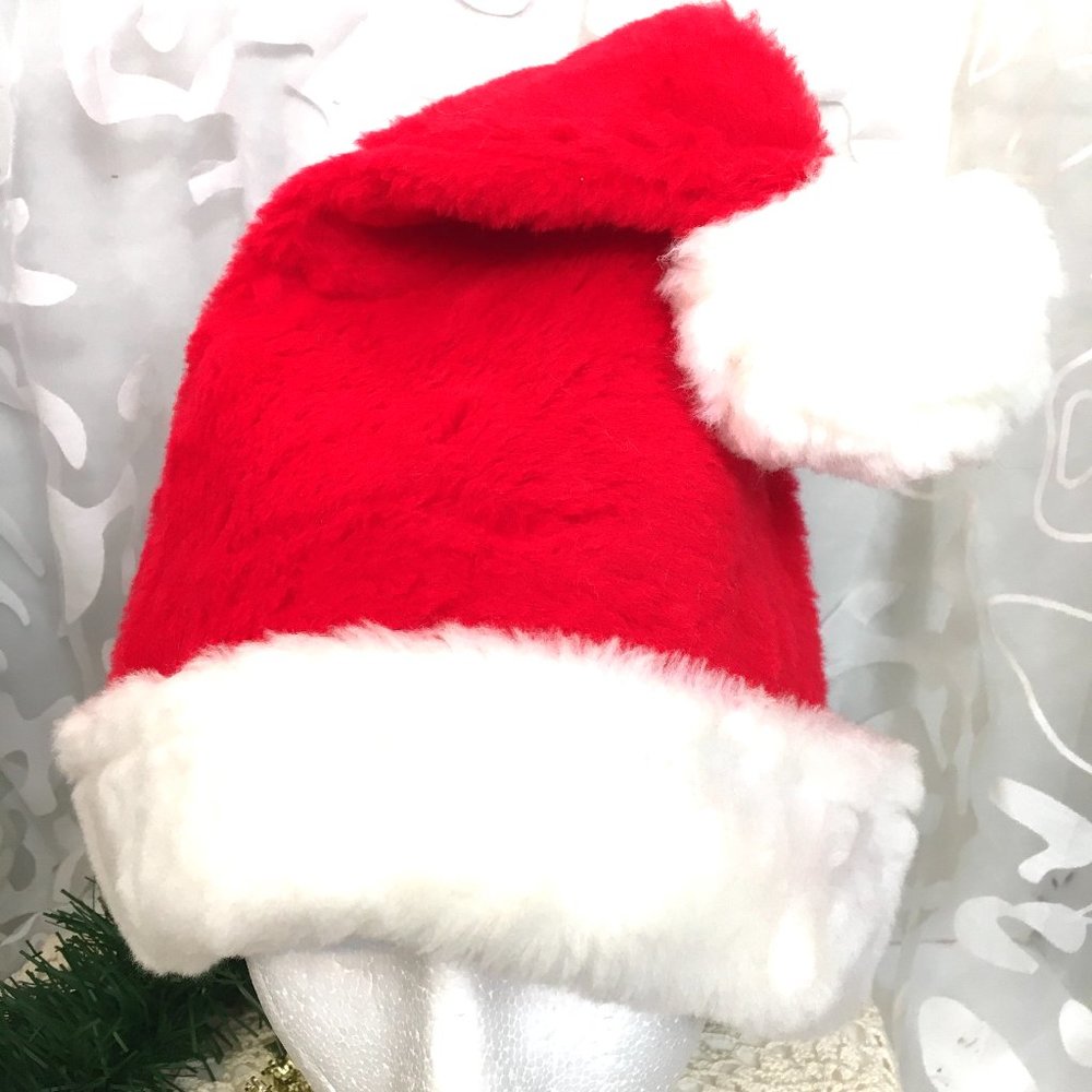 Halco Santa Claus Plush Christmas Hat NOS NWT